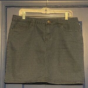 Earl Jean blue polka dots Jean skirt